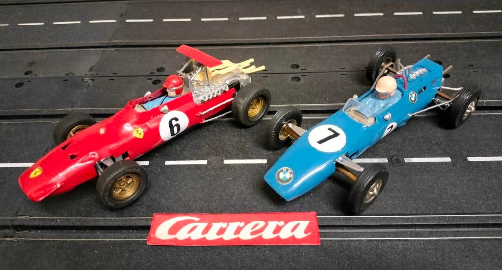 Carrera Universal racebaan race duo Ferrari / BMW formule 2., Ophalen of Verzenden, Elektrisch, Carrera