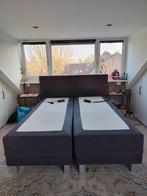 Boxspring swiss sense, Huis en Inrichting, Ophalen, Gebruikt, Tweepersoons, Grijs
