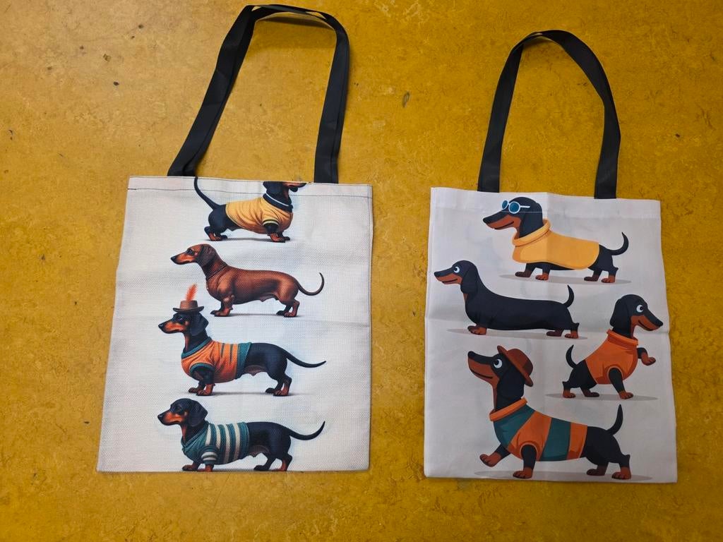 Nieuwe TECKEL tas  (div afbeeldingen ), Ophalen of Verzenden, Nieuw, Overige kleuren, Shopper