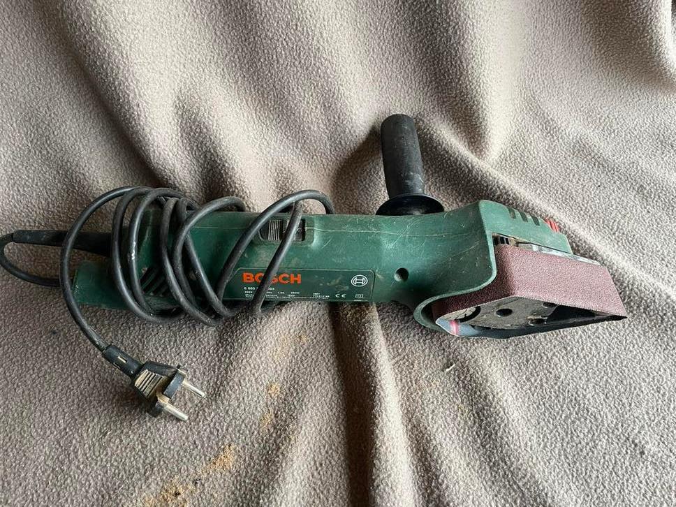 Bosch PVS 280 A Bandschuurmachine - Gebruikt, Doe-het-zelf en Verbouw, Gereedschap | Schuurmachines, Ophalen of Verzenden, Gebruikt