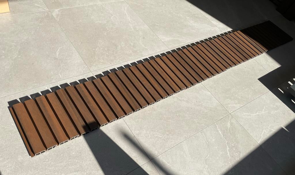 Newtechwood Castellation Pro65 Ipé Gevelbekleding, Ophalen, 25 tot 50 mm, Nieuw, Plank