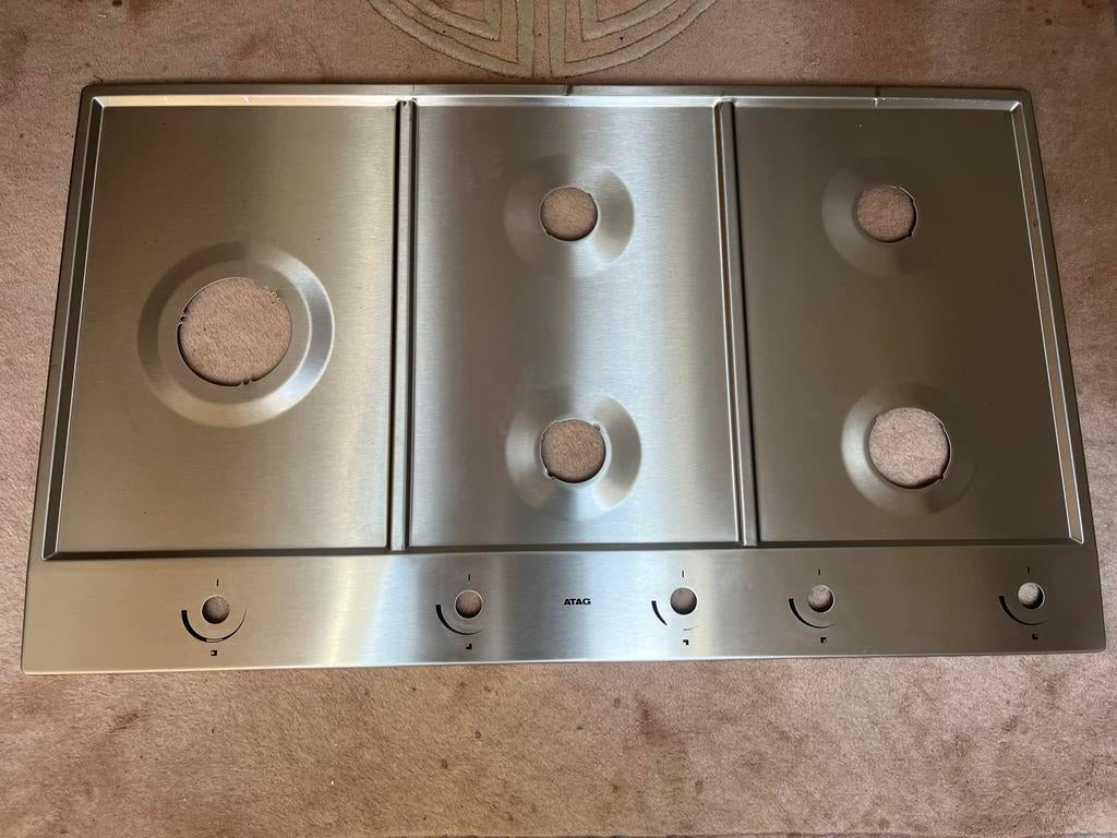 ATAG lekplaat voor 5 pits gastoestel., Witgoed en Apparatuur, Kookplaten, Ophalen, Zo goed als nieuw, Inbouw, Gas