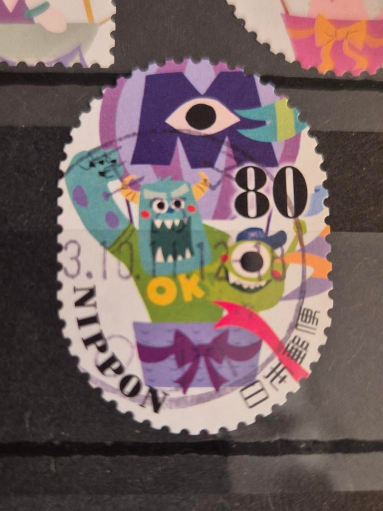 Disney Japanse Postzegels - Monsters Inc. & Mickey Mouse, Ophalen of Verzenden