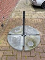 Parasoltegels 16 kg geperst beton – set van 4 – parasolvoet, Tuin en Terras, Ophalen, Gebruikt, 1 tot 2 meter, Parasolvoet