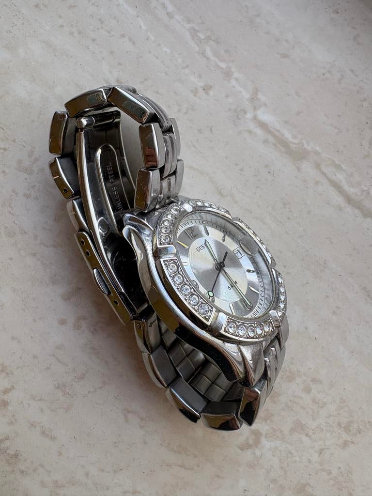 Guess horloge - Gebruikt, loopt niet, Sieraden, Tassen en Uiterlijk, Horloges | Dames, Gebruikt, Staal, Guess, Polshorloge