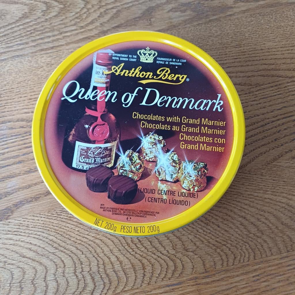 Vintage blik Queen of Denmark, Verzamelen, Blikken, Ophalen of Verzenden, Gebruikt, Overige, Overige merken