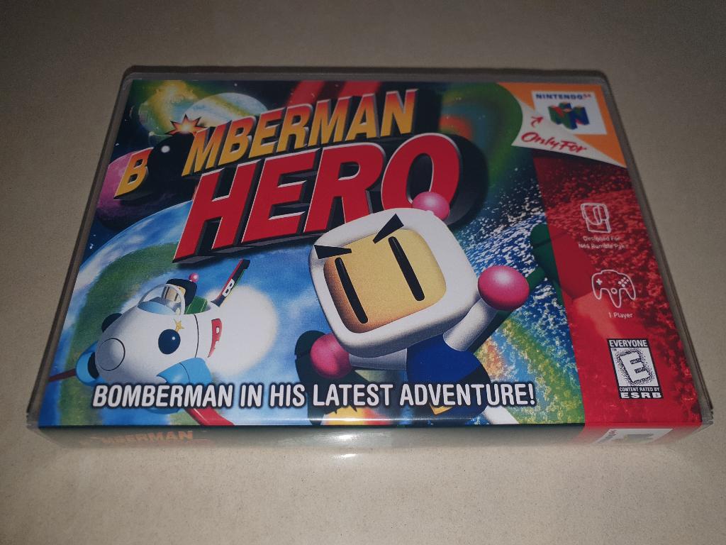 Bomberman Hero N64 Game Case (2), Spelcomputers en Games, Games | Nintendo 64, Zo goed als nieuw, Avontuur en Actie, 1 speler