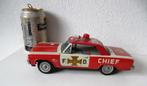 Blikken auto Chevrolet Fire Chief No 4062 Japan, Antiek en Kunst, Antiek | Speelgoed, Ophalen of Verzenden