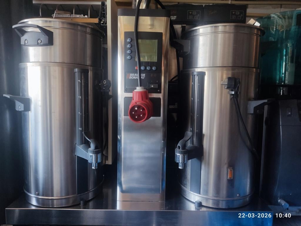 set Bravilor B10 warmhoud containers met gratis perculator, 10 kopjes of meer, Ophalen, Koffiemachine