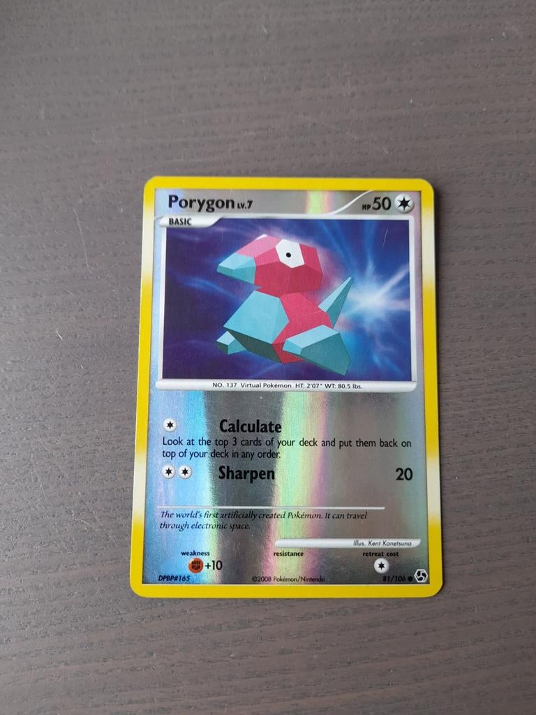 2008 great encounters 81/106 porygon reverse, Ophalen of Verzenden, Gebruikt, Losse kaart, Foil