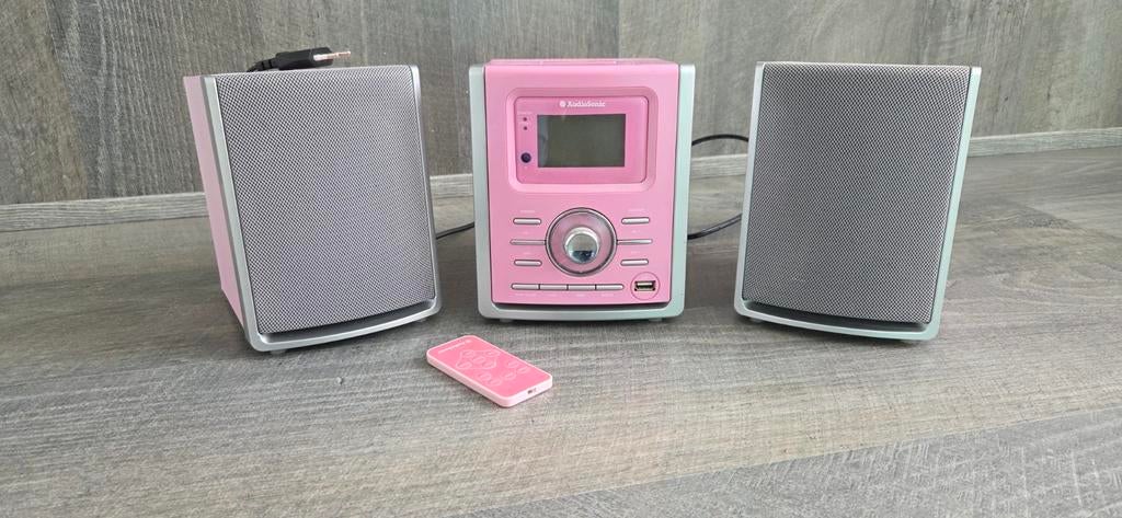 Roze kinder radio en cd speler met afstandsbediening, Audio, Tv en Foto, Stereo-sets, Gebruikt, Tuner of Radio, Microset, Ophalen