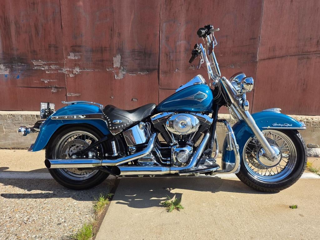 ZEER NETTE HARLEY-DAVIDSON HERITAGE SOFTAIL CLASSIC(bj 2001), 2 cilinders, HARLEY-DAVIDSON, Bedrijf, Onbekend