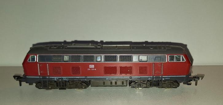 Roco H0 4151A - DC dieselloc BR 215 van de DB, Hobby en Vrije tijd, Modeltreinen | H0, Gebruikt, Locomotief, Gelijkstroom, Roco
