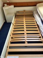 2 persoonsbed 2.10 x 90 cm met verstelbare bodems, Huis en Inrichting, Slaapkamer | Bedden, Ophalen, Overige materialen, Tweepersoons