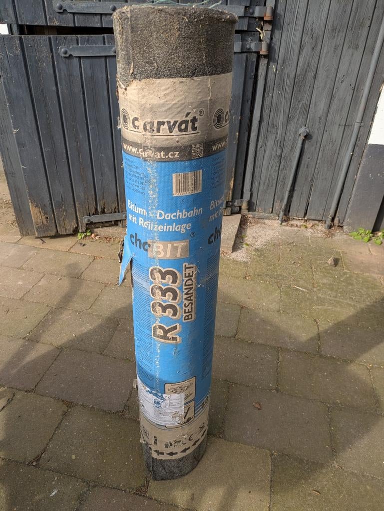 Nieuwe rol bitumen dakbedekking - 10 m², Ophalen, Overige materialen, Zwart, Nieuw