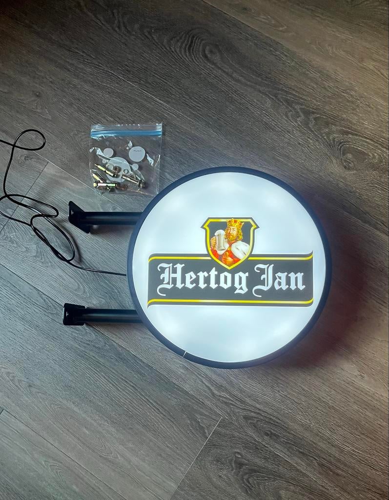 Hertog Jan Dubbelzijdige Lichtbak, Verzamelen, Merken en Reclamevoorwerpen, Ophalen of Verzenden, Nieuw, Lichtbak of (neon) lamp