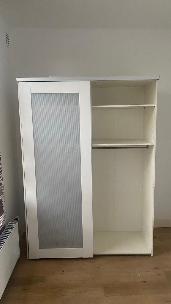 IKEA PAX schuifdeurkast 150x200 wit met frosted glas, Huis en Inrichting, Kasten | Kledingkasten, Ophalen, Gebruikt, 200 cm of meer
