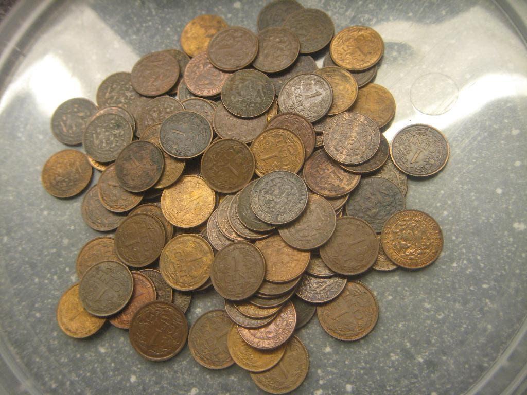 lot  mooie Leeuwen centen, Ophalen of Verzenden, Koningin Wilhelmina, 1 cent, Setje