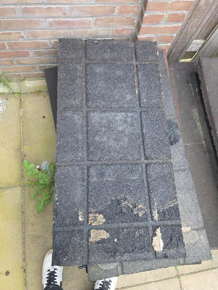 Rubberen tegels, Tuin en Terras, Tegels en Klinkers, Ophalen of Verzenden