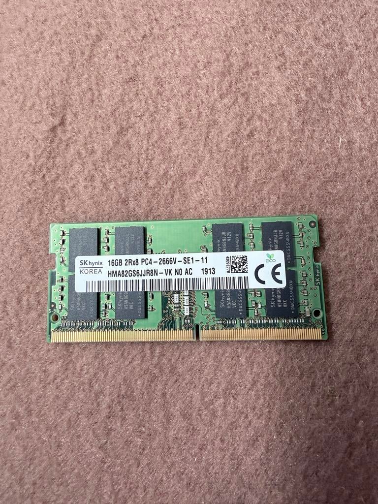 SK Hynix 16GB DDR4 2666MHz RAM Geheugenmodule, Computers en Software, RAM geheugen, Gebruikt, Server, DDR4, Ophalen of Verzenden