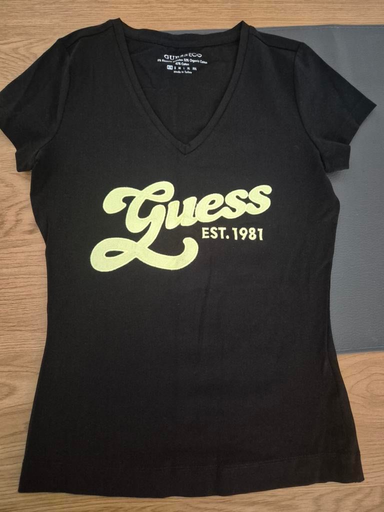 Zwart Guess T-shirt met korte mouwen, Kleding | Dames, T-shirts, Ophalen of Verzenden