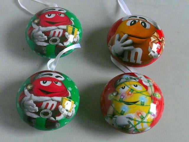 M&M # kerstballen e.a. 4 kerstboomhan e.a. - foto's, Verzamelen, Merken en Reclamevoorwerpen, Ophalen of Verzenden, Nieuw, Overige typen