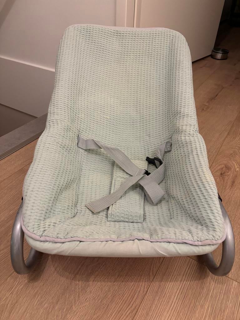 Groene Wipstoel Baby - Verstelbaar in hoogte relaxen kind, Overige merken, Gebruikt, Wipstoel, Ophalen of Verzenden