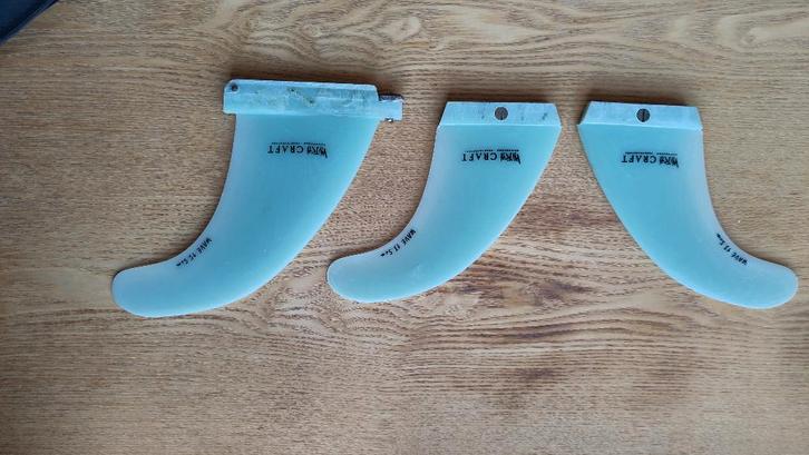 Witchcraft Vinnen Set (Pretwisted) - 15,5 + 13,5 cm, Watersport en Boten, Windsurfen, Gebruikt, Overige typen, Met vin(nen), Met draagtas