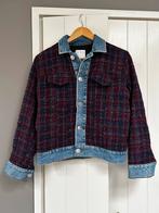 Sandro Tweed Denim Jasje - Maat 34, Kleding | Dames, Ophalen of Verzenden, Zo goed als nieuw, Maat 38/40 (M), Overige kleuren