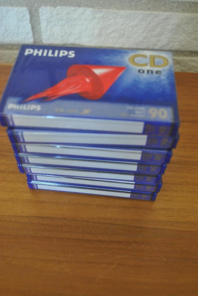 Cassettebandje, nieuw, Philips cd one 90, 7 stuks, 2 t/m 25 bandjes, Overige genres, Ophalen of Verzenden, Nieuw in verpakking