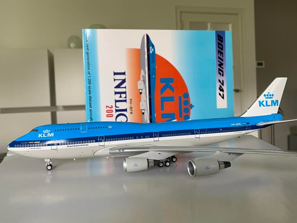 Inflight200 KLM Boeing 747-400 1/200, Ophalen of Verzenden, Zo goed als nieuw, Schaalmodel