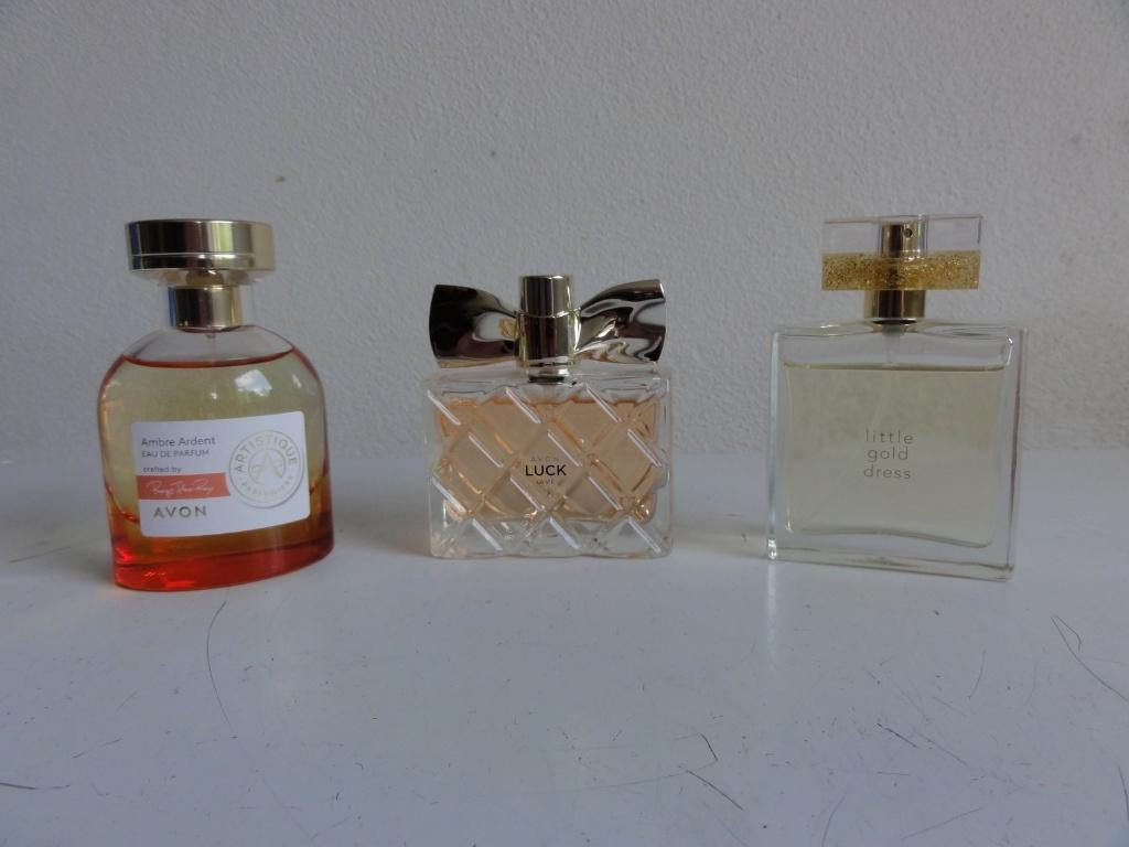 Avon Ambre Ardent, Luck la Vie, Little Gold Dress EDP 50 ml, Ophalen of Verzenden, Zo goed als nieuw