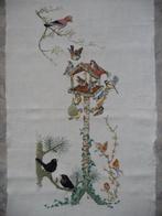 Borduurwerk "Vogelhuis", Ophalen of Verzenden, Gebruikt, Handborduren, Onderdeel of Toebehoren