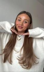 Asbruin wave met losse clip in - 60 cm glamour your hair, Ophalen of Verzenden, Nieuw, Pruik of Haarverlenging