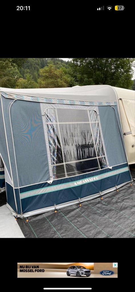 Wilk Caravan met voortent en fietsenrek, Caravans en Kamperen, Rondzit, Particulier, 5 tot 6 meter, Wilk