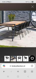 Kick tuinstoelen Otis zwart, Ophalen, Zo goed als nieuw, Kunststof, Stapelbaar