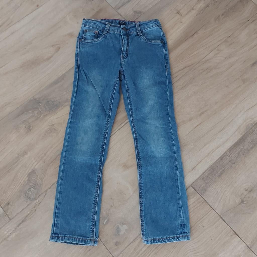 Kiabi jeans blauw - maat 134 - spiderman, Ophalen of Verzenden, Zo goed als nieuw, Jongen, Broek