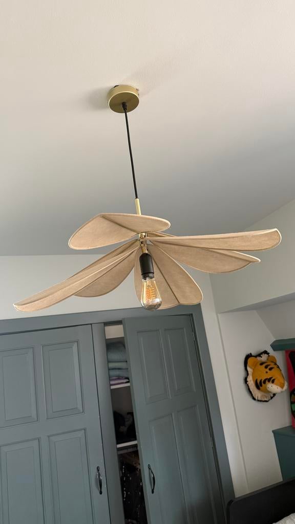 Kwantum hanglamp Helios, Ophalen, Zo goed als nieuw, Stof, Minder dan 50 cm