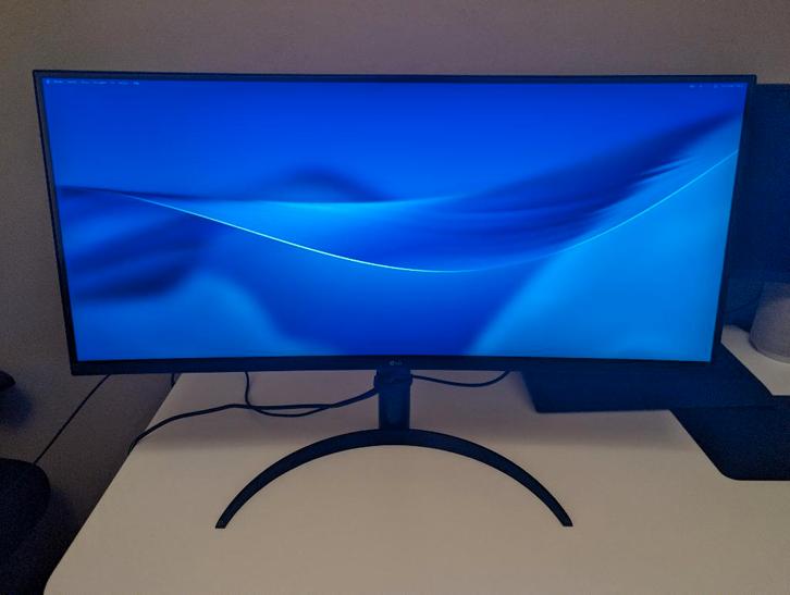 LG 34WQ75C-B ultrawide curved monitor (34 inch), Computers en Software, Monitoren, Zo goed als nieuw, 60 Hz of minder, DisplayPort