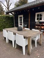 Stapelbare tuinstoel Siesta box 6 stuks, Ophalen, Gebruikt, Kunststof