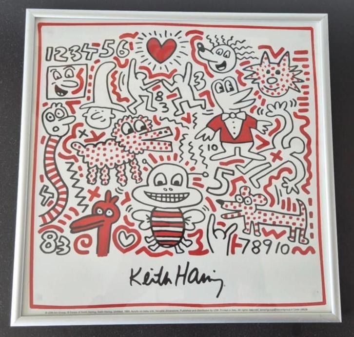 Keith Haring - Baby Crib 1983, Antiek en Kunst, Kunst | Litho's en Zeefdrukken, Ophalen of Verzenden
