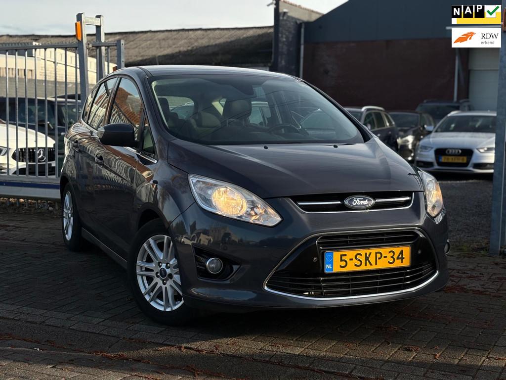 Ford C-Max 1.0 Titanium | NWE D-Riem | Trekhaak | Navigatie, Euro 5, Gebruikt, Zwart, Origineel Nederlands