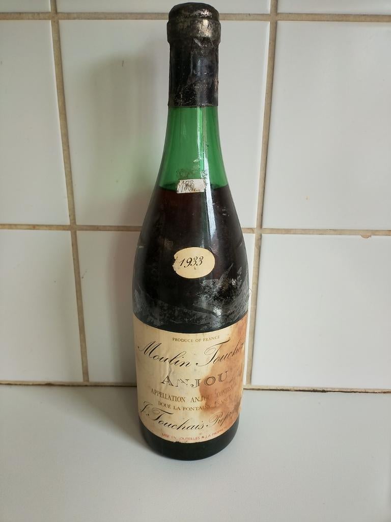 Moulin Touchais Anjou 1933, Verzamelen, Ophalen, Gebruikt, Frankrijk, Witte wijn