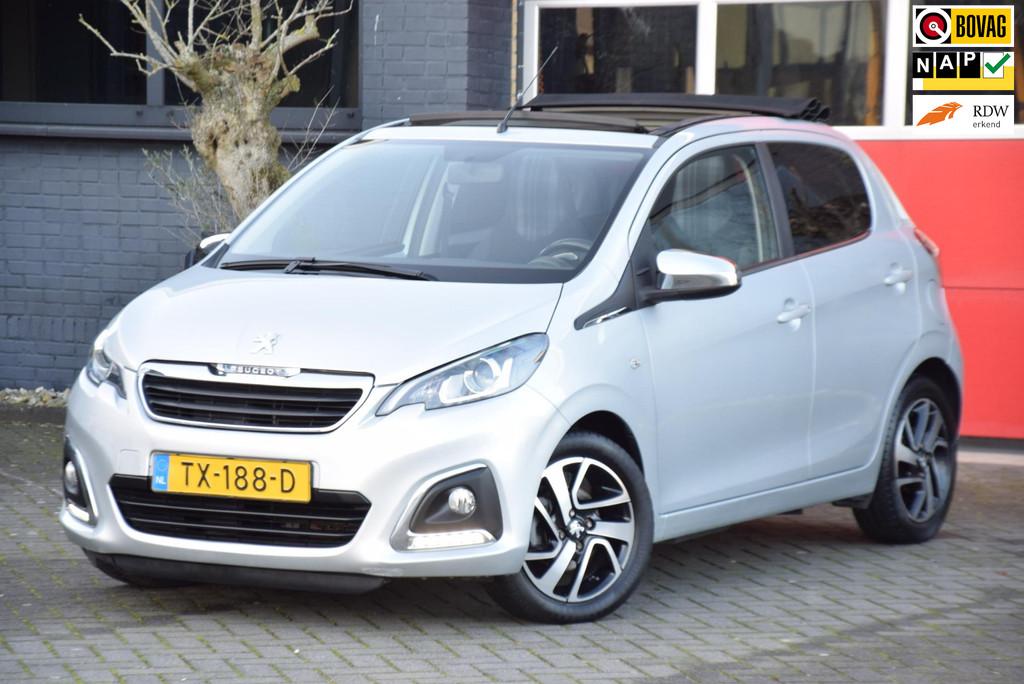 Peugeot 108 1.0 e-VTi Allure TOP! 2018 Carplay Cabrio Cabrio, Auto's, Peugeot, Voorwielaandrijving, Stof, 4 stoelen, Start-stop-systeem