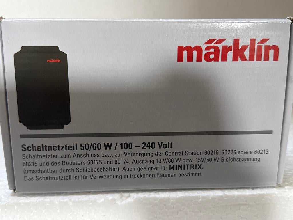 Märklin 60041 Schakelnetdeel 100-240V voor Central Station, Transformator of Voeding, Gelijkstroom, Nieuw, Ophalen of Verzenden