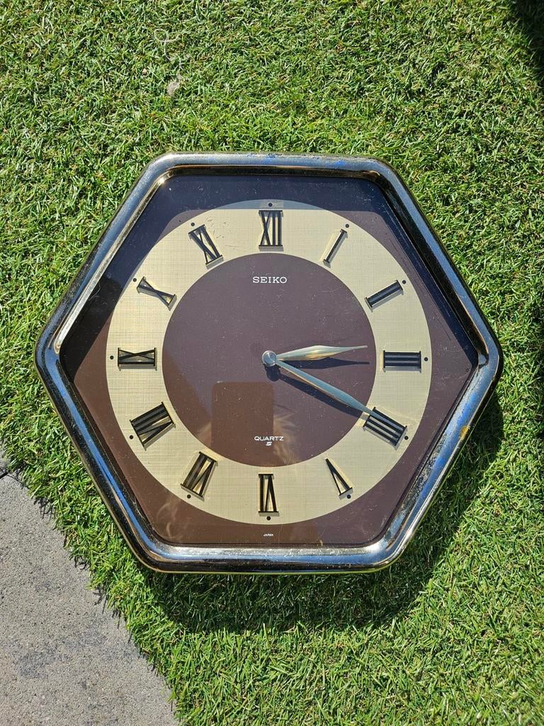 Unieke Vintage Seiko Wandklok - Zeldzame Zoldervondst, Ophalen of Verzenden