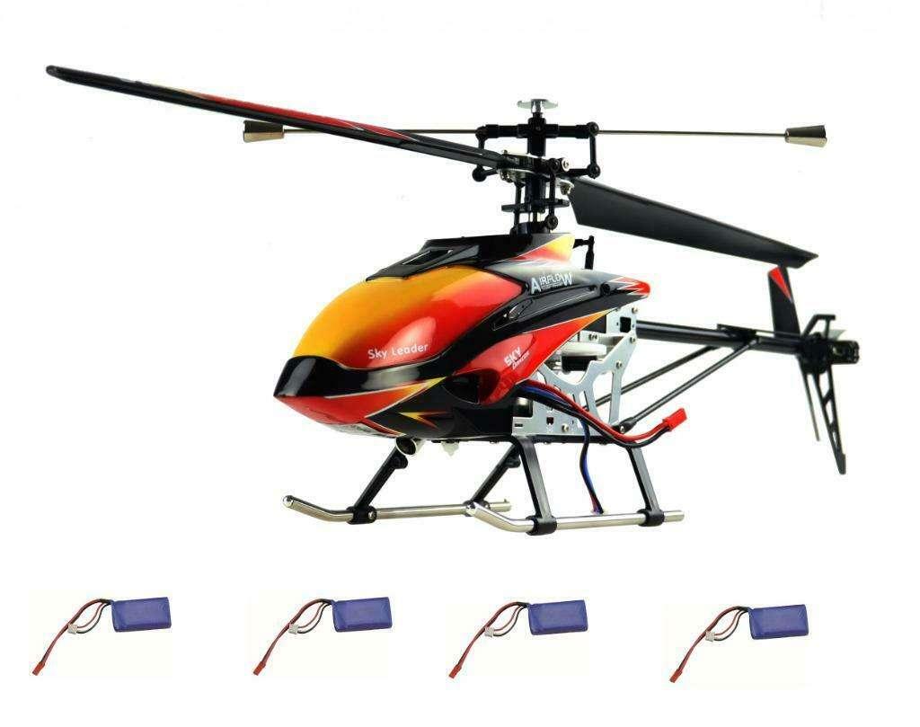 4-Kanaals - Single-Blade Brushless Helikopter 4 Vliegaccu's, Ophalen of Verzenden, Nieuw, RTF (Ready to Fly)