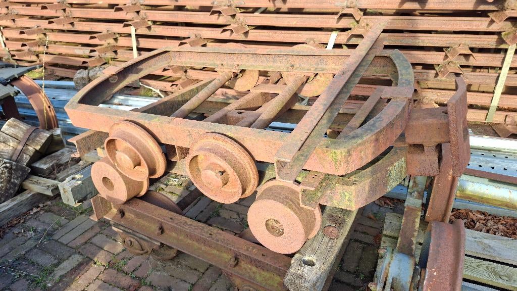 Lorries, twee kleine lorries 700mm smalspoor, Ophalen, Trein, Overige typen