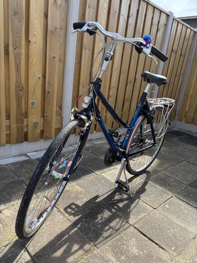 Gazelle Hybride Lite, frame 57cm, aluminium, Fietsen en Brommers, Fietsen | Dames | Damesfietsen, 56 cm of meer, Ophalen, Gebruikt