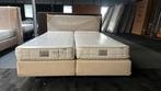 Auping boxspring vlak 160 x 210, Tweepersoons, Ophalen of Verzenden, Zo goed als nieuw, Stof